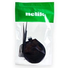 넬릭 간편 컬러 와이즈 프로 셀프 염색 볼 + 빗 2p + 꼬리빗 세트, 1세트, 블랙