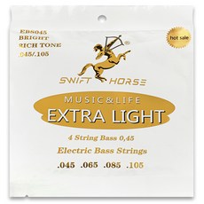 SWIFT HORSE 4弦貝斯吉他弦, EBS045, 單一顏色, 1個