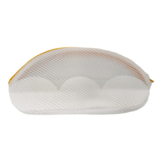 DAYGO 胸罩立體內衣洗衣袋, 白色網眼拉鍊洗衣袋, H020, 1個