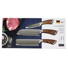 韓國 KRUGER 頂級全不鏽鋼廚刀3件組 KR-364KTS, 中餐 + 三獨料理 + Overdose, 1套