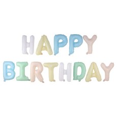 Younaura 家庭派對 生日派對 用品 氣球 拉旗, 粉彩, 1個