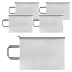 Miso-roun 附提把文件收納袋 33 x 24 cm, 5個, 深灰色