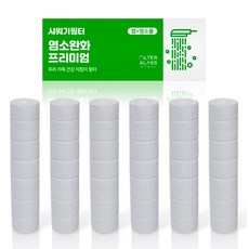 FILTER KLASS Habb3段可調式蓮蓬頭適用除氯濾芯, 無香味, 1個