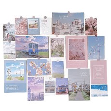 INART 牆面裝飾感性照片明信片20種組合, 自然風, 1套