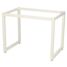 도리퍼니처 디올 40각 철제 프레임 90 x 60 x 68 cm, 밀크