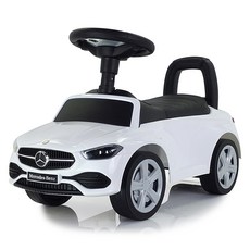 펀엔베이비 벤츠 C Class 무소음붕붕카, 화이트 + 블랙, 1개