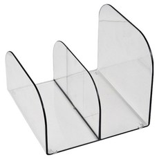 라니샵 라운드 2칸 책꽂이, 투명