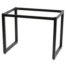 도리퍼니처 디올 40각 철제 프레임 90 x 60 x 68 cm, 블랙