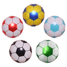 파티공구 공모양 은박풍선 5종 세트, 축구공호일풍선(혼합), 1세트