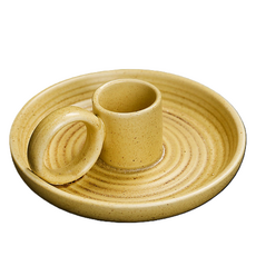 營造香氛氛圍的燭臺, 環狀黃色