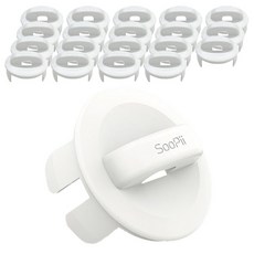 수피 접지 콘센트 멀티탭 안전 커버, 화이트, 20개