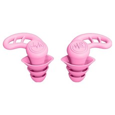 Veramang 睡眠防噪矽膠J型耳塞 2入組 粉紅色, 1套