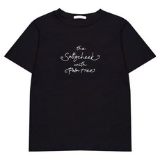 라라온 여성용 통기성 순면 기본핏 심플 반팔 티셔츠 TSP2234