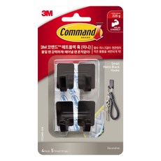 코맨드 매트 훅 미니, 블랙, 1개