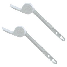 양변기 물내림 일반 손잡이 핸들 2p, 화이트