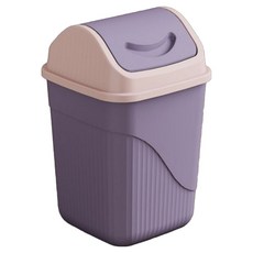 오코로 簡潔旋轉式附蓋垃圾桶, 紫色