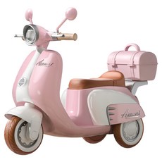 아마니 유아용 전동오토바이, 핑크, 1개