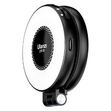 울란지 맥세이프 호환 LED 셀카 조명 블랙, 1개, LM19