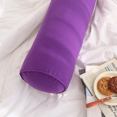 포홈 핸드메이드 비비드 원형 바디필로우 커버, 비비드 퍼플