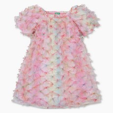UNITED COLORS OF BENETTON. KIDS 女童極光花朵連身裙 QAOP30431, 混合色