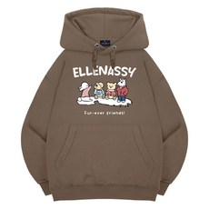 엘런아시 포에버프렌즈 오버핏 후드티