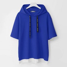 M.N.C 疊穿連帽短袖T恤 MDVT210LW