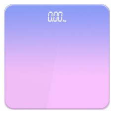 IYES 粉彩LED數位體重計, 極光紫, 1個, IY-SCALE02