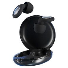 PRANG OND 隔音矽膠睡眠耳塞 黑色, 2入, 1個