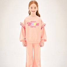 JELISPOON 女童花朵翅膀喇叭褲上下套裝
