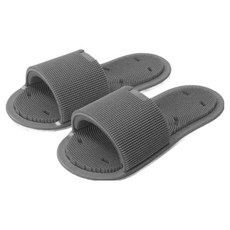 Mondespot浴室矽膠洗腳吸附刷拖鞋 浴室拖鞋 YN014, 灰色, 1組, 1組