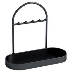 KOKA 鞋櫃小物掛架托盤, 黑色