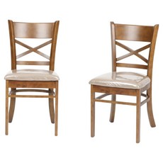 도리퍼니처 원엑스 원목 의자, 우드, 2개