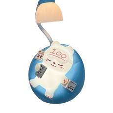 E.B. MADE 瞌睡貓拍拍小夜燈, 百分藍