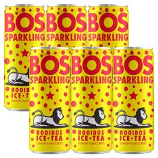 BOS 氣泡南非國寶檸檬冰茶, 300ml, 6個