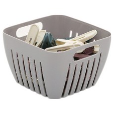 타미나요 빨래집게 랜덤발송 24p + 바구니 세트, 북유럽그레이(바구니), 1세트