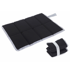 Clover商社 便攜式摺疊輕量登山坐墊, 黑色