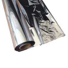 蒸鍍銀包裝用 GAS阻隔防潮 CPP銀箔膜 0.025T 寬 580mm × 長 20m, 銀色, 1個