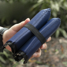 클로버상사 1인용 휴대용 접이식 등산방석 2p, 네이비