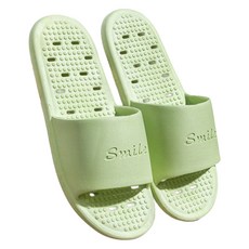 Mondspot 浴室排水pvc簡約拖鞋 YY57828, 1個, 綠色