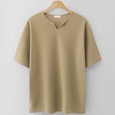 M.N.C 藍色開衩必備短袖T恤 MDVT862LW