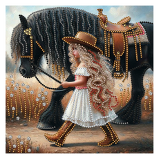 KUMIHANDS 閃亮寶石十字繡 30 x 30 cm, 1個, AB085