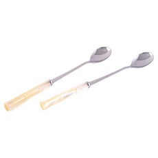 RIVADOSSI SANDRO 竹製果汁匙, 2個, 象牙白