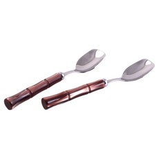 RIVADOSSI SANDRO 竹製冰淇淋湯匙, 棕色, 2個