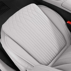 크로니클 프리미엄 크리페 차량용 방석 앞좌석 시트, 화이트, 1개
