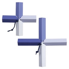 plala 懸掛式鍋墊 隔熱墊 小+大組合, 1套, 藍色