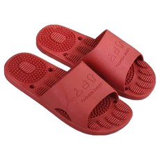 Monde Spot 浴室指壓按摩pvc防滑拖鞋 浴室拖鞋 YY57829, 紅色, 1個