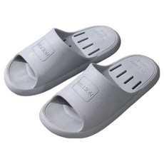 Monde Spot 浴室可排水柔軟飯店浴室拖鞋 YY57830, 灰色, 1個