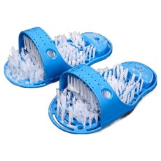 Monde Spot 浴室吸盤式洗腳刷拖鞋 浴室拖鞋 YN013, 藍色, 1個