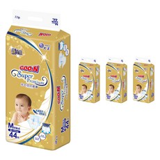 GOO.N 大王 頂級黏貼型紙尿褲 男女通用, 中號(M), 176張