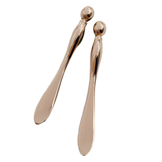 Homepick Living 眼部按摩化妝品勺 臉部刮痧, 2個, 玫瑰金